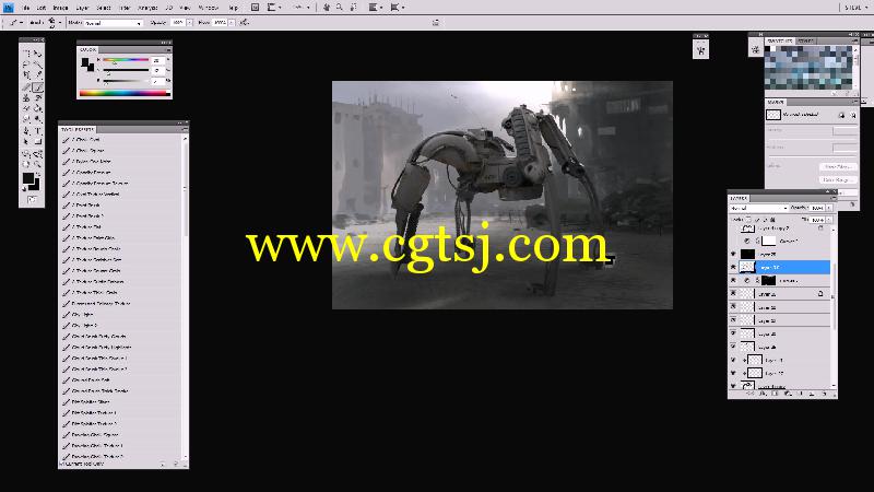 超强科幻机械数字绘画艺术训练视频教程的图片3