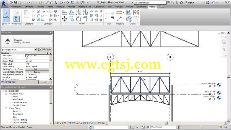 Revit桁架建模制作训练视频教程的图片4