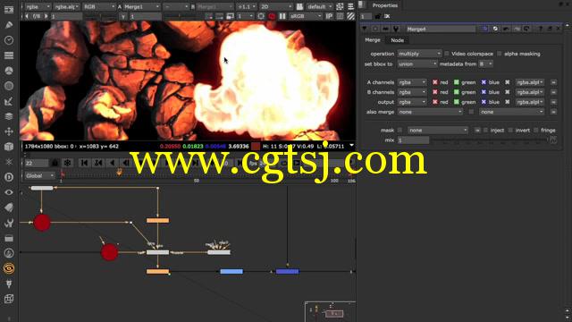 Nuke火焰光效合成技巧视频教程的图片5