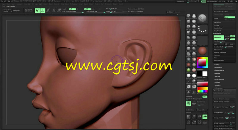 ZBrush经典影视卡通角色雕刻制作视频教程的图片5