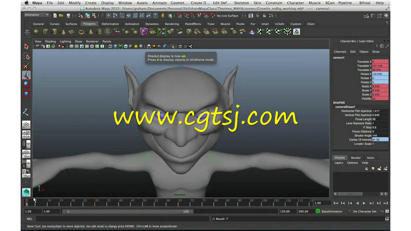 Maya三维动画技术基础训练视频教程的图片4