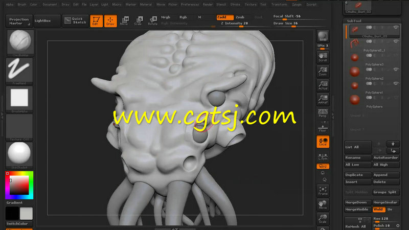 Zbrush超级恶魔雕刻艺术制作视频教程第一季的图片4