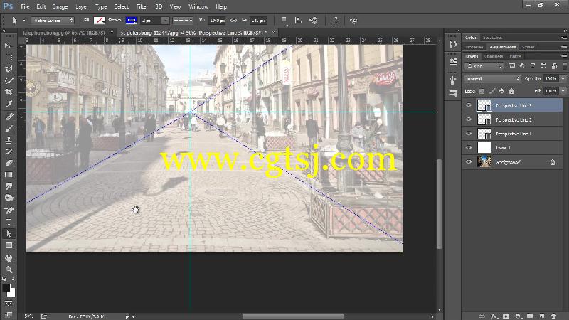 Photoshop透视场景解析视频教程的图片5