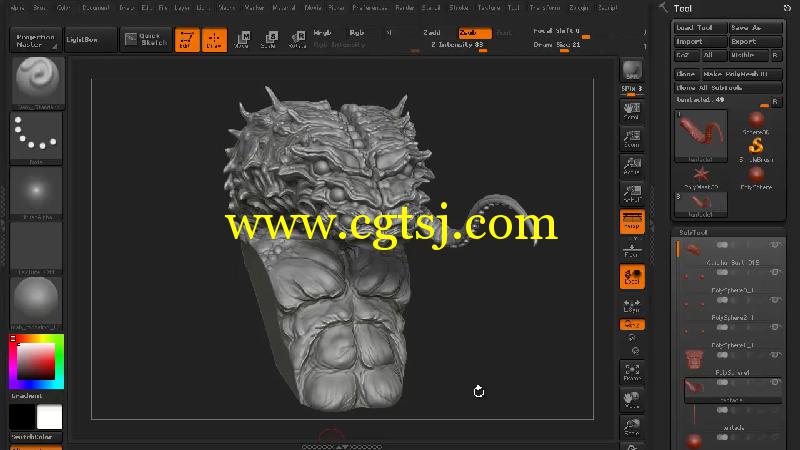 Zbrush超级恶魔雕刻艺术制作视频教程第二季的图片1