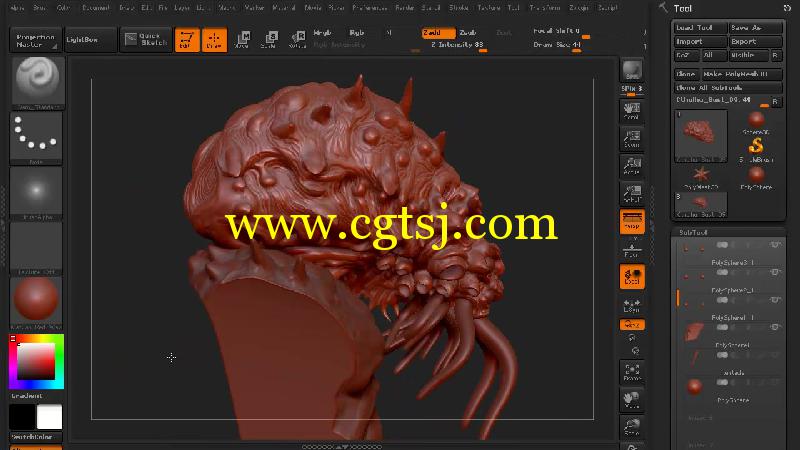 Zbrush超级恶魔雕刻艺术制作视频教程第二季的图片3