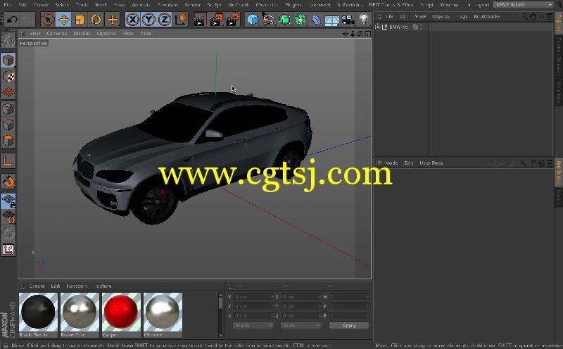 C4D中Vray汽车可视化渲染训练视频教程的图片4