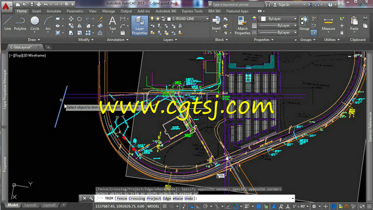 AutoCAD二维绘图工具制作土木图纸训练视频教程的图片1