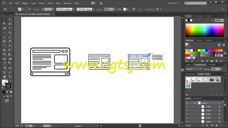 Illustrator可缩放矢量图形SVG制作训练视频教程的图片4