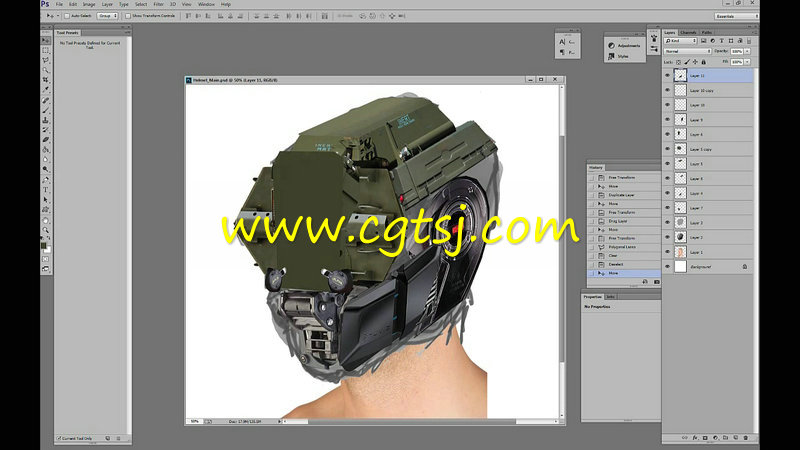 Photoshop机甲战士概念艺术合成特效视频教程的图片1