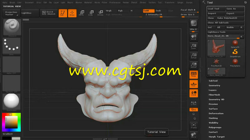 ZBrush中Polypainting纹理贴图制作训练视频教程第一季的图片2