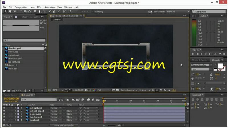 AE与PS界面UI设计动画训练视频教程的图片3