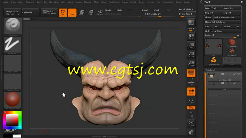 ZBrush中Polypainting纹理贴图制作训练视频教程第二季的图片1