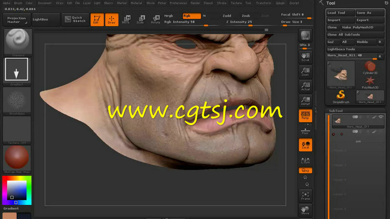 ZBrush中Polypainting纹理贴图制作训练视频教程第二季的图片4