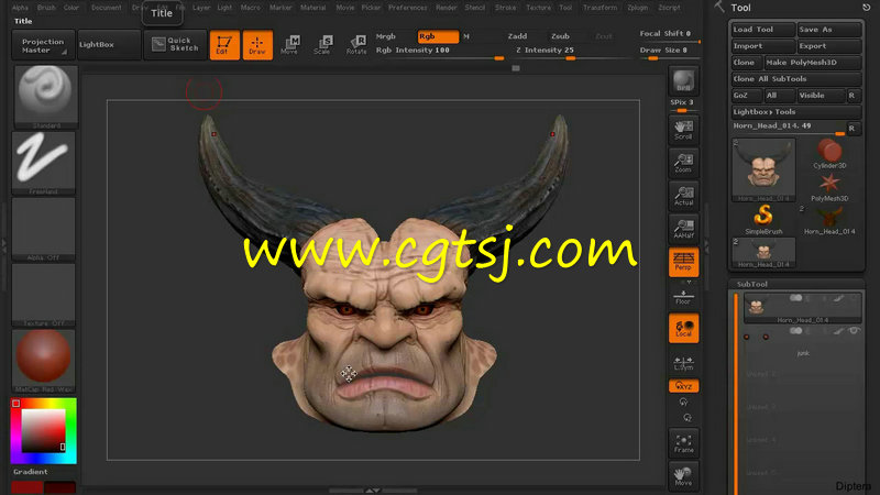 ZBrush中Polypainting纹理贴图制作训练视频教程第三季的图片2