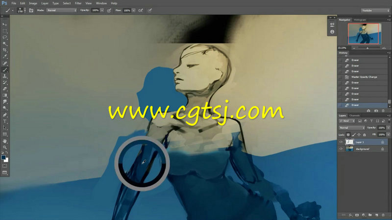 女性数字绘画艺术技巧视频教程的图片5