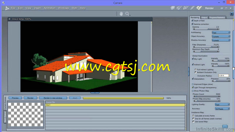 Carrara应用实例渲染技术训练视频教程的图片2