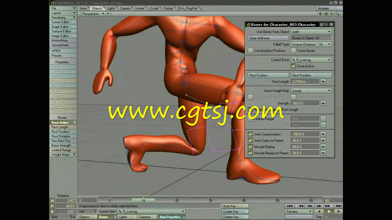 Lightwave角色骨骼动画训练视频教程的图片1
