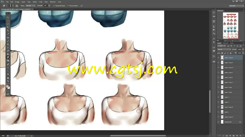 女性服装数字绘画艺术训练视频教程的图片5