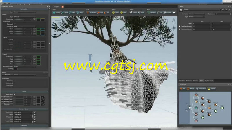 3D-Coat与Houdini树木植物场景制作视频教程的图片1