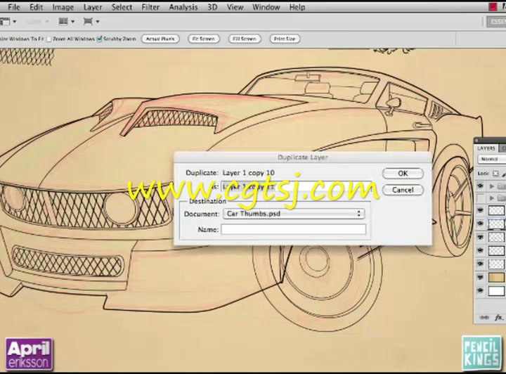 Photoshop汽车数字绘画技术视频教程的图片3