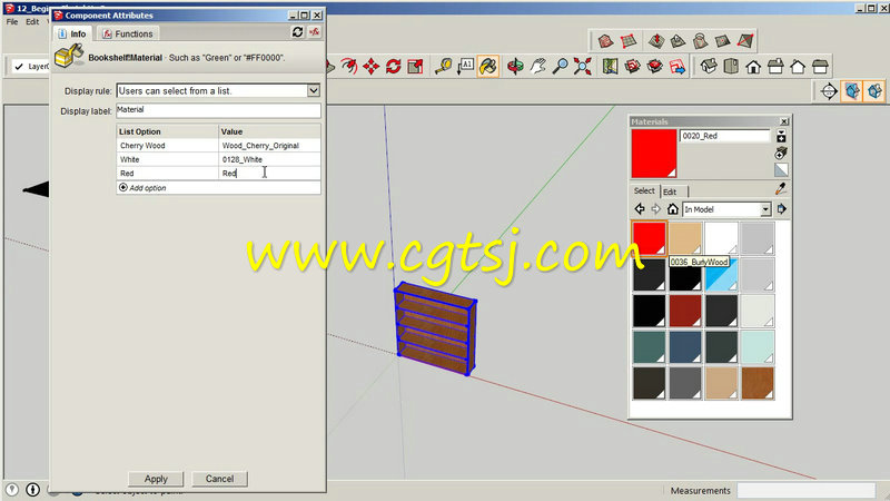 SketchUp动态组件制作训练视频教程的图片1