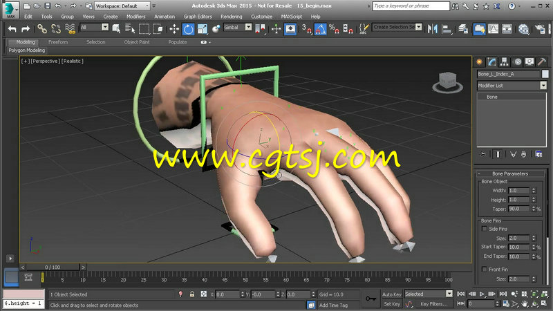 人体手部骨骼控制动画制作视频教程的图片1
