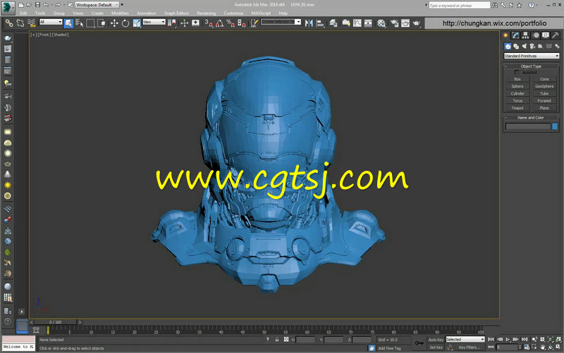 3dsMax未来科幻战士UV贴图映射制作视频教程的图片1