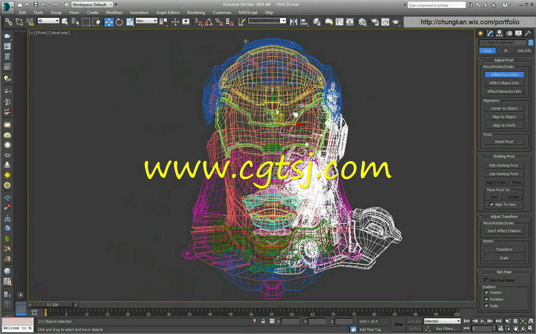 3dsMax未来科幻战士UV贴图映射制作视频教程的图片4