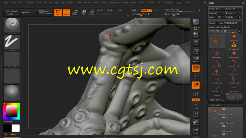 Zbrush怪物造型雕刻艺术视频教程第三季的图片2