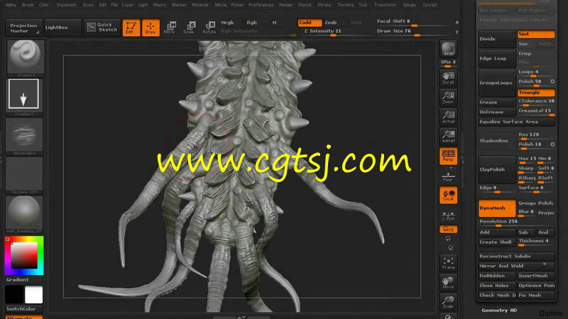 Zbrush怪物造型雕刻艺术视频教程第四季的图片4