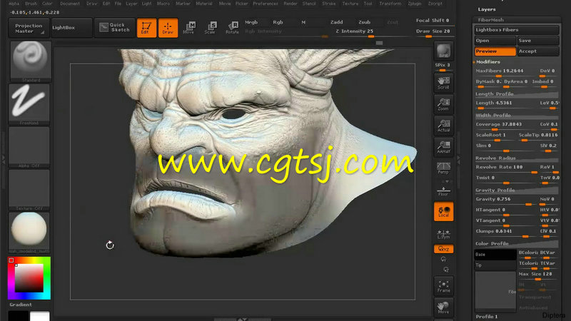 ZBrush角色毛发制作训练视频教程第二季的图片2