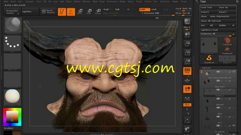 ZBrush角色毛发制作训练视频教程第三季的图片1