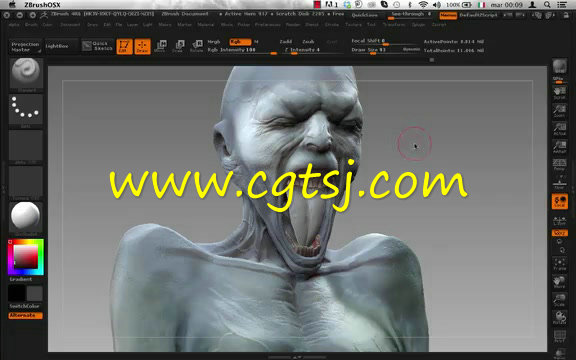 ZBrush恐怖生物雕刻制作视频教程第二季的图片1