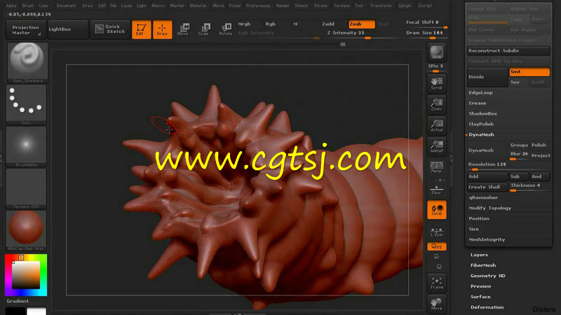 ZBrush外星长老雕刻艺术训练视频教程第四季的图片3