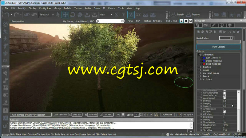 Cryengine中Speedtree植被制作训练视频教程第二季的图片1