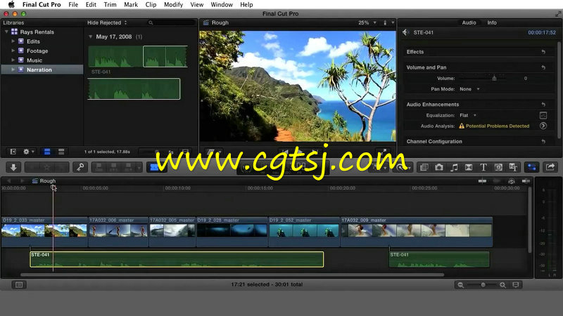 Final Cut Pro X基础核心训练视频教程的图片1