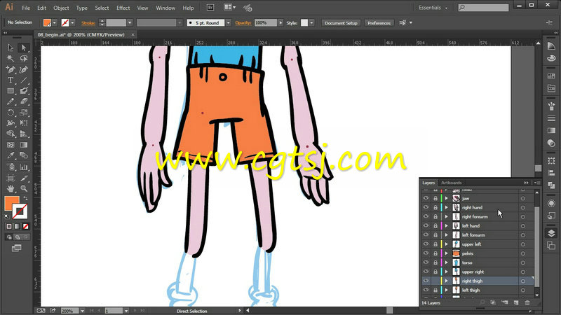Illustrator二维角色创作实例训练视频教程的图片1
