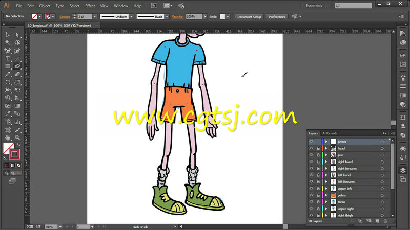 Illustrator二维角色创作实例训练视频教程的图片3