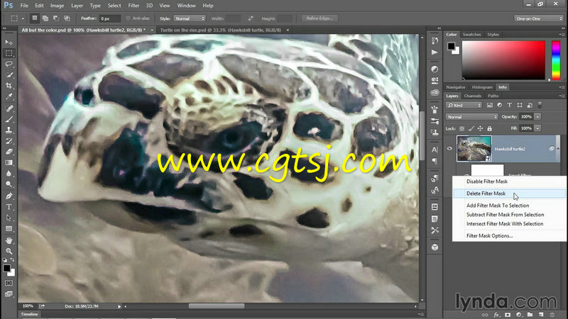 PS海底生物图像修饰技巧视频教程的图片1