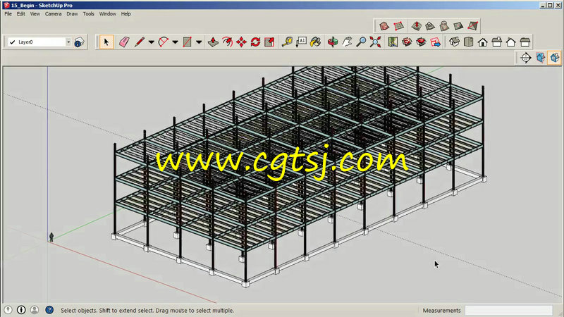 SketchUp建筑结构制作训练视频教程的图片2