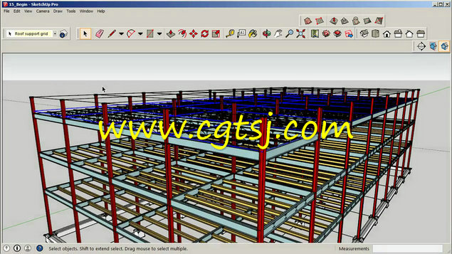 SketchUp建筑结构制作训练视频教程的图片3