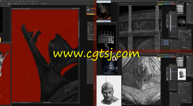 国王肖像数字绘画艺术训练视频教程的图片3