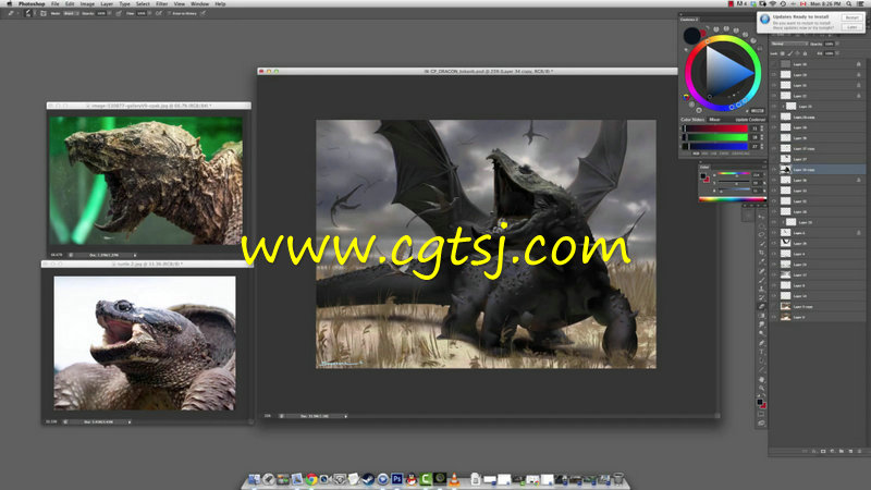 魔幻巨龙数字绘画训练视频教程的图片2