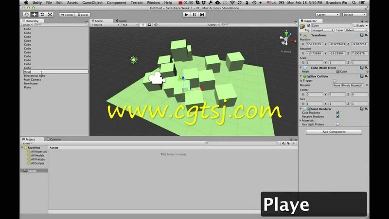 Unity无编程经验0基础游戏开发训练视频教程的图片1