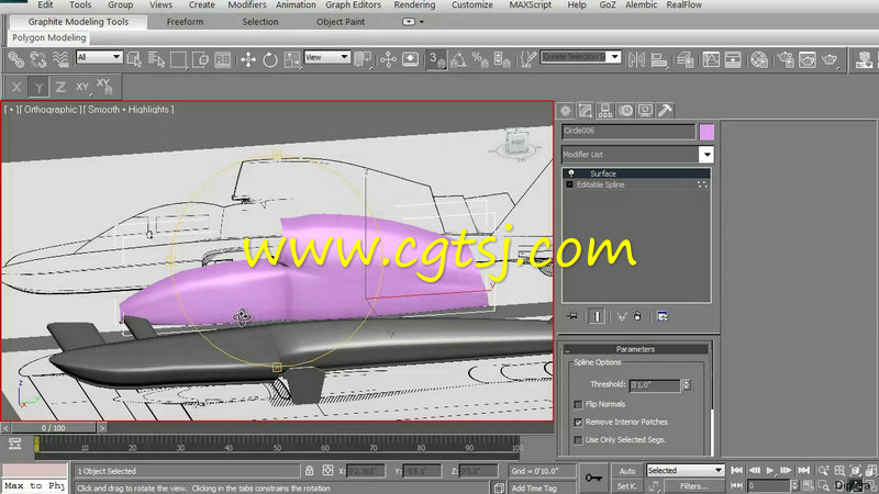 3dsMax快艇建模技术训练视频教程第二季的图片3