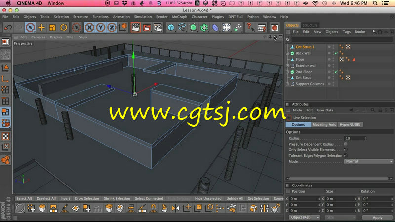 C4D室内效果图制作训练视频教程的图片1