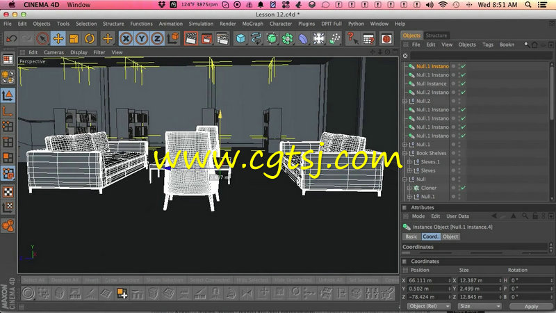 C4D室内效果图制作训练视频教程的图片4