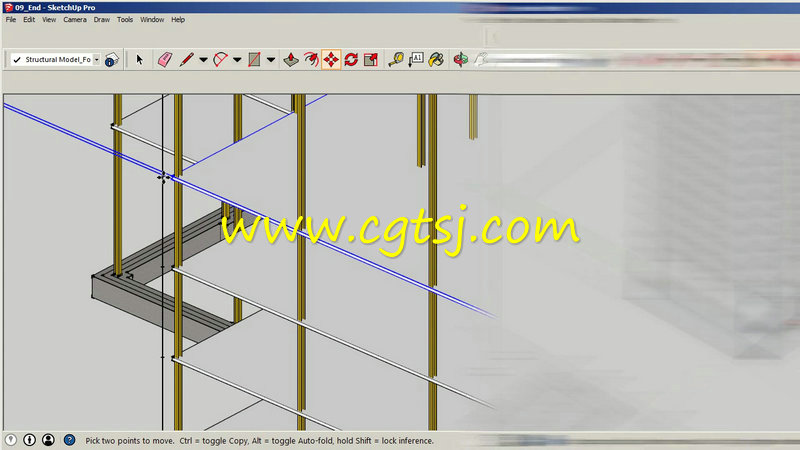 SketchUp中使用DWGw文件制作三维模型视频教程的图片3