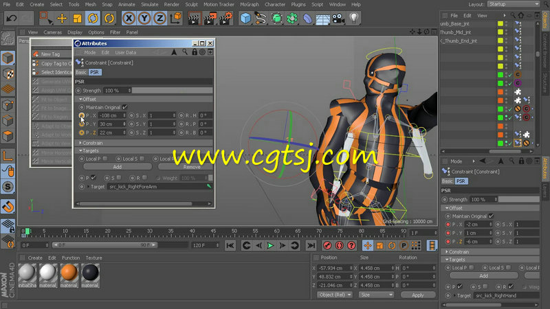 C4D动作重定位动画技术训练视频教程的图片1