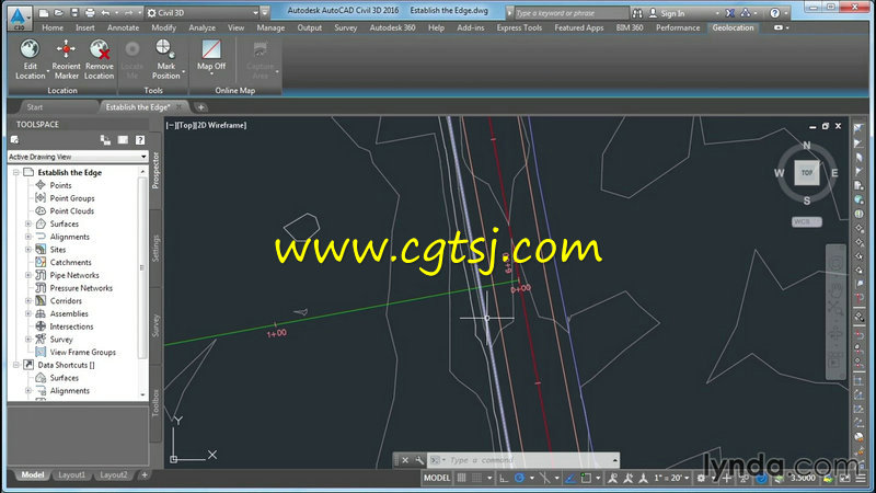 Civil3D十字路口设计实例训练视频教程的图片3